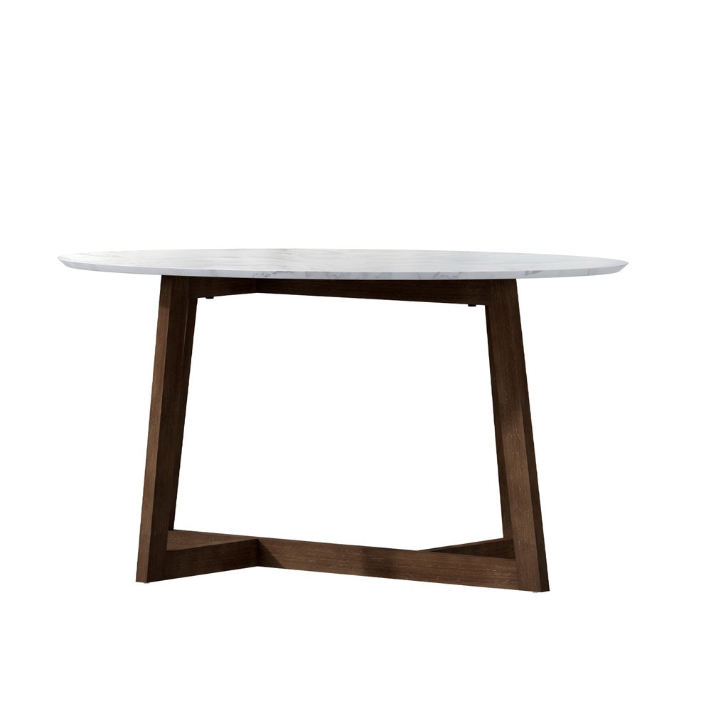 Wandin Oval Coffee Table, Marble Effect