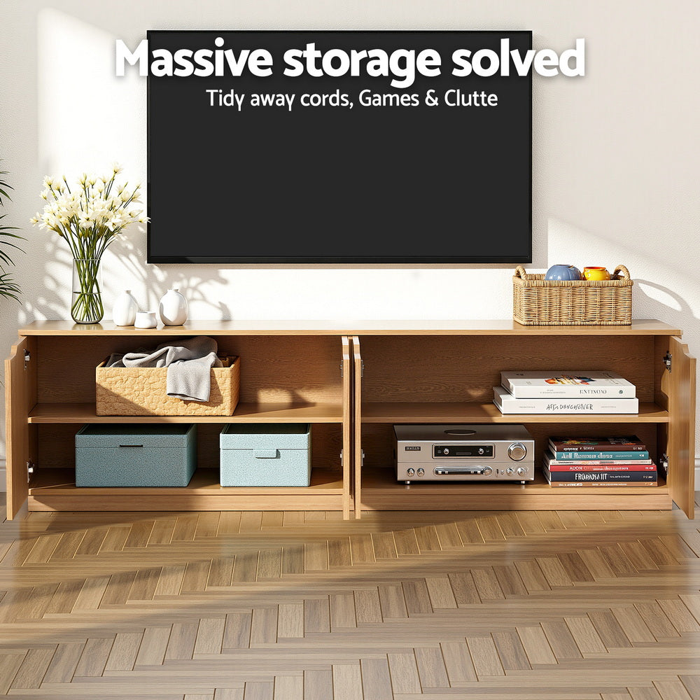 Sheffield 180cm Entertainment Unit, Pine