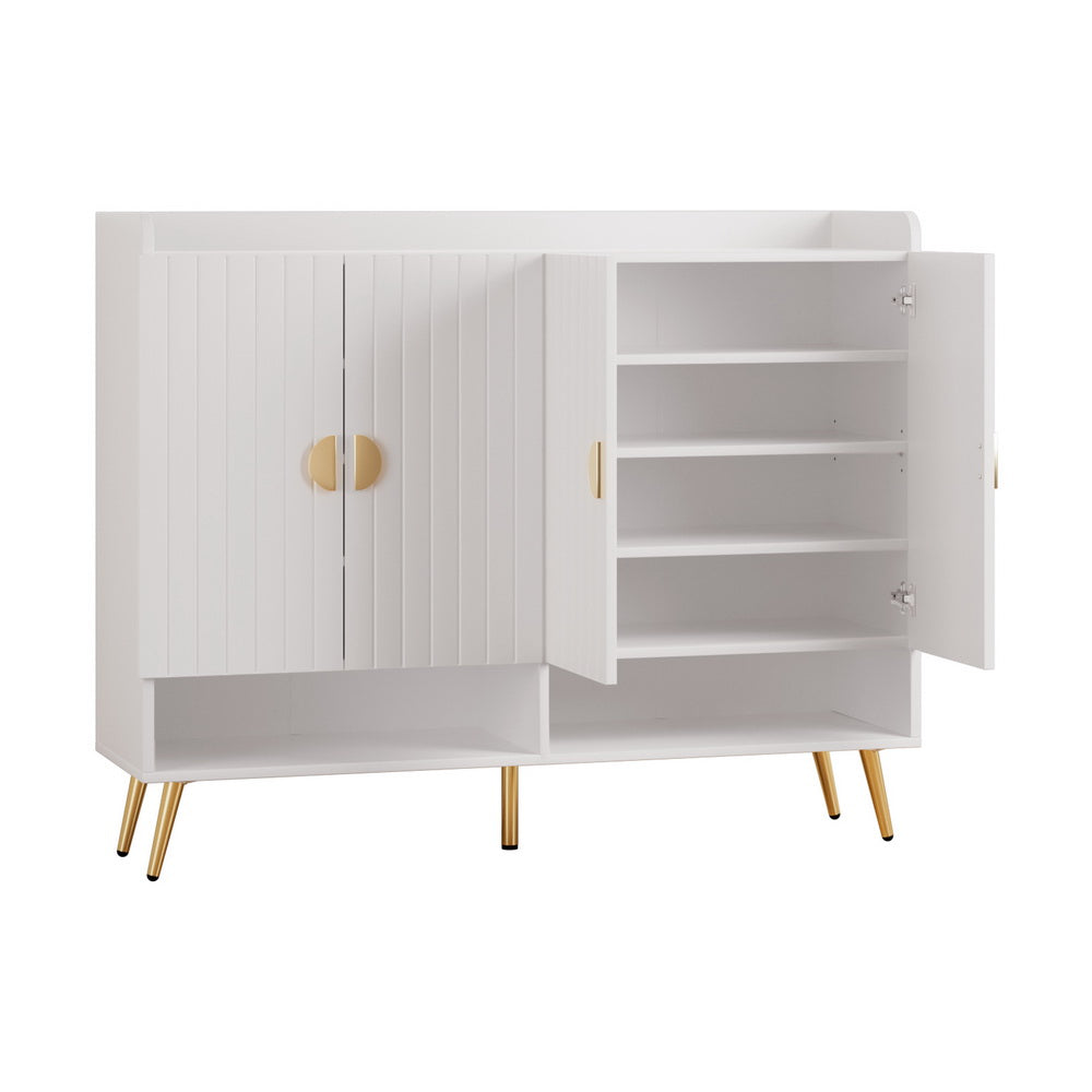 Beaufort 5 Tier Shoe Rack, White image 2