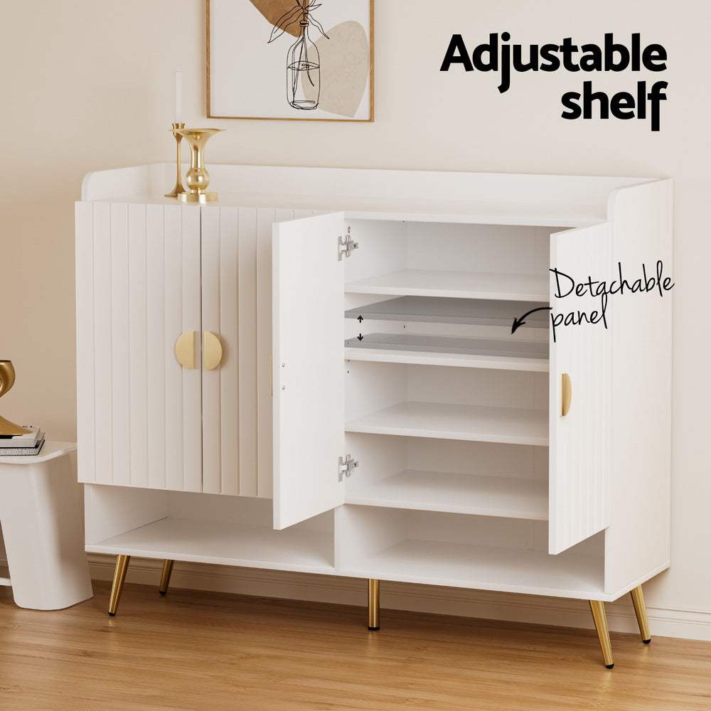 Beaufort 5 Tier Shoe Rack, White image 5