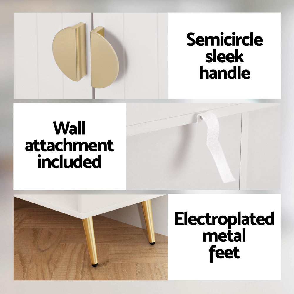 Beaufort 5 Tier Shoe Rack, White image 7