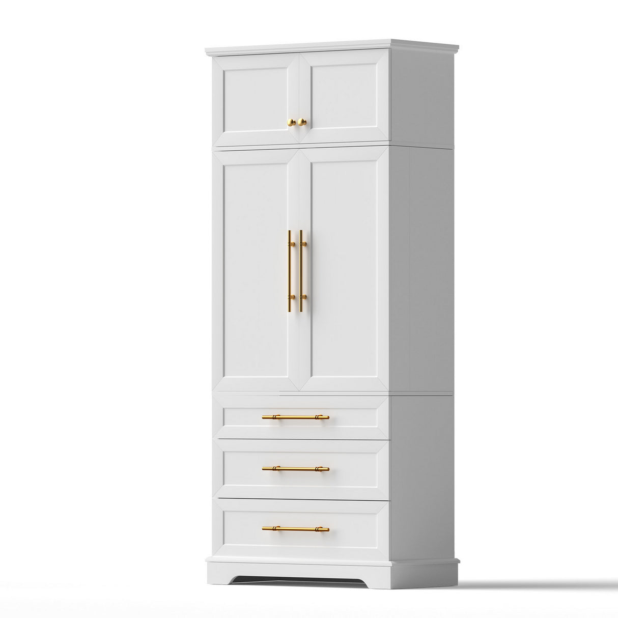 Curlwaa 2 Door 3 Drawer Buffet Sideboard, White