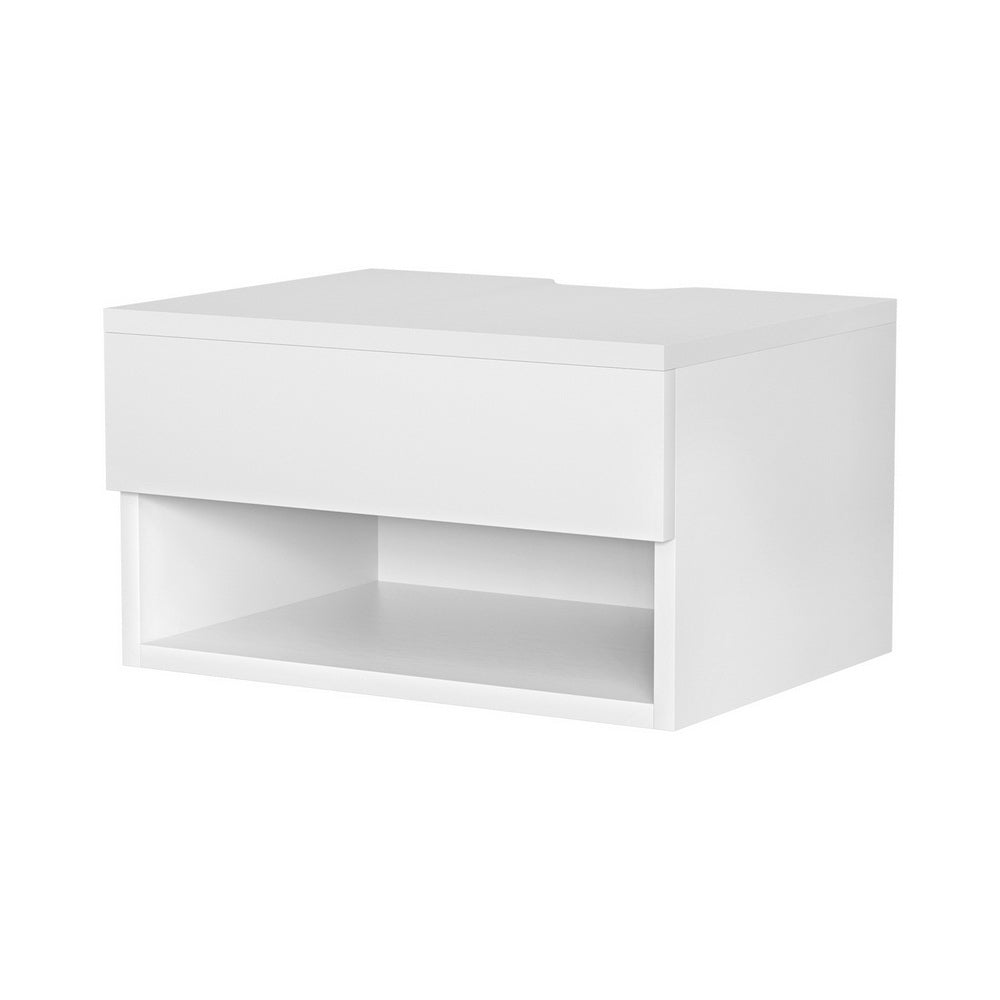 Skennars Head Floating Bedside Table, White