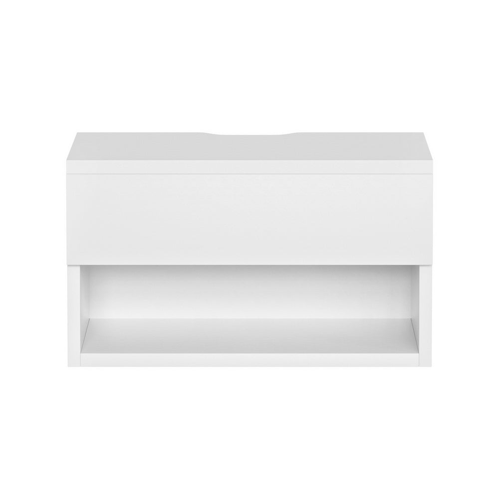 Skennars Head Floating Bedside Table, White