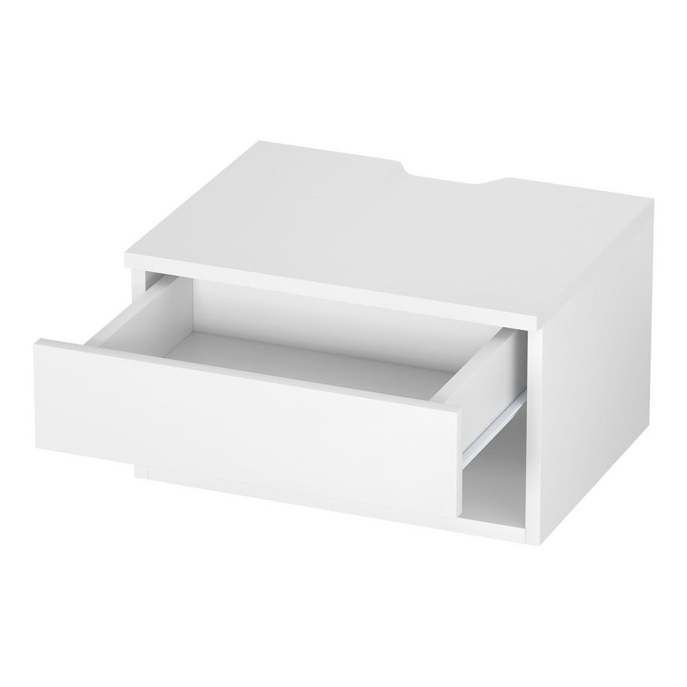 Skennars Head Floating Bedside Table, White
