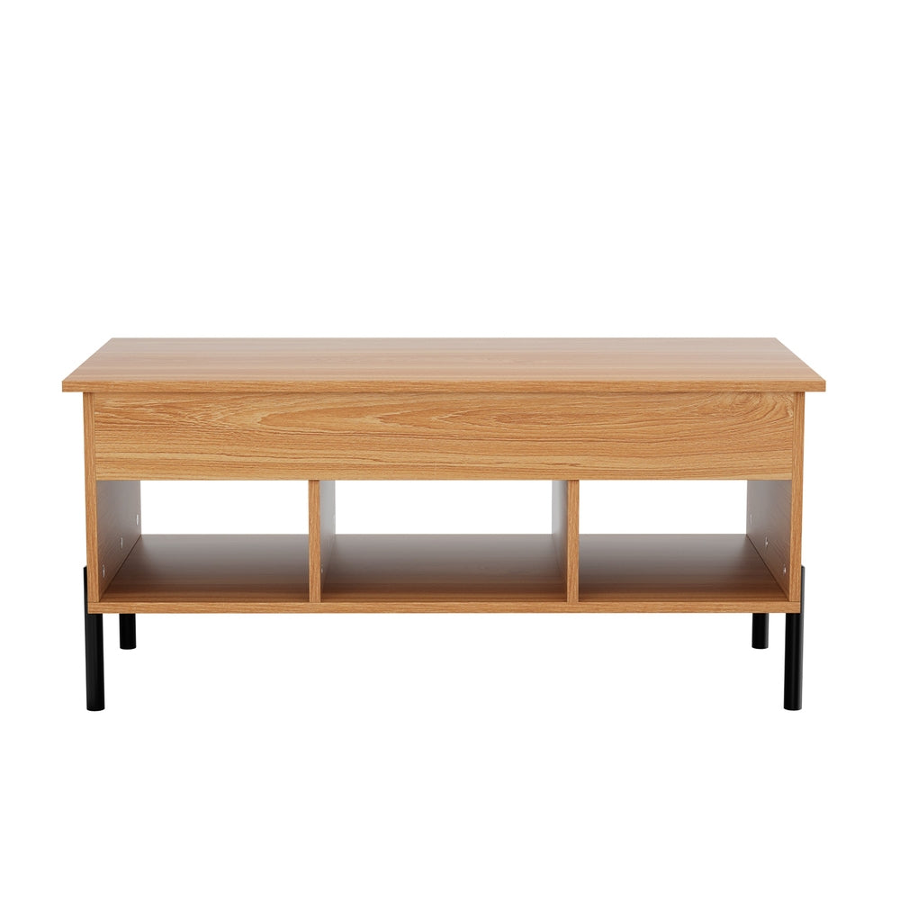 Artiss Lift-Top Coffee Table in Oak — Hidden Storage — Allure Home Collections