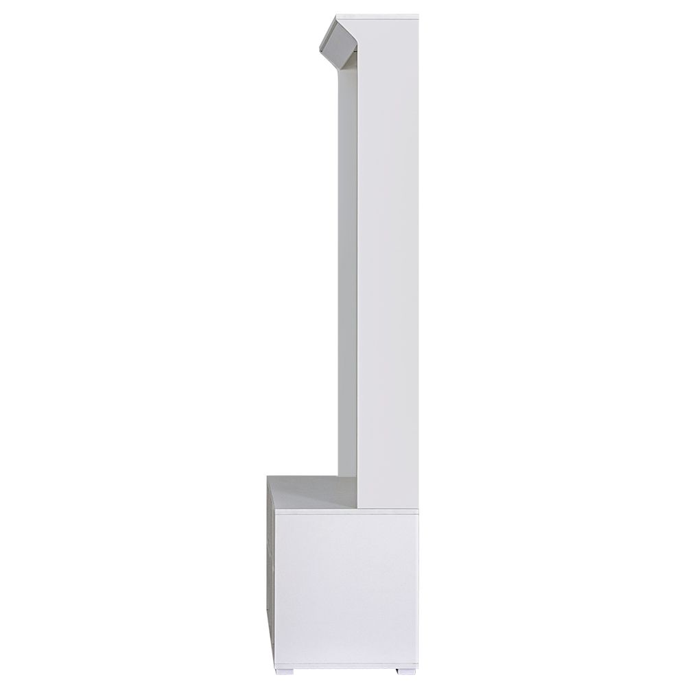 Lake Bolac Hall Tree Shoe Cabinet, White image 4
