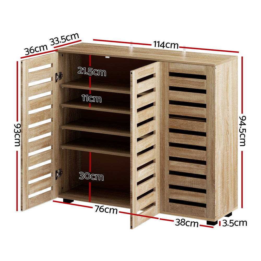 Darlington 5 Tier Shoe Cabinet, Pine