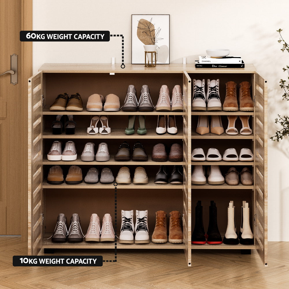Darlington 5 Tier Shoe Cabinet, Pine