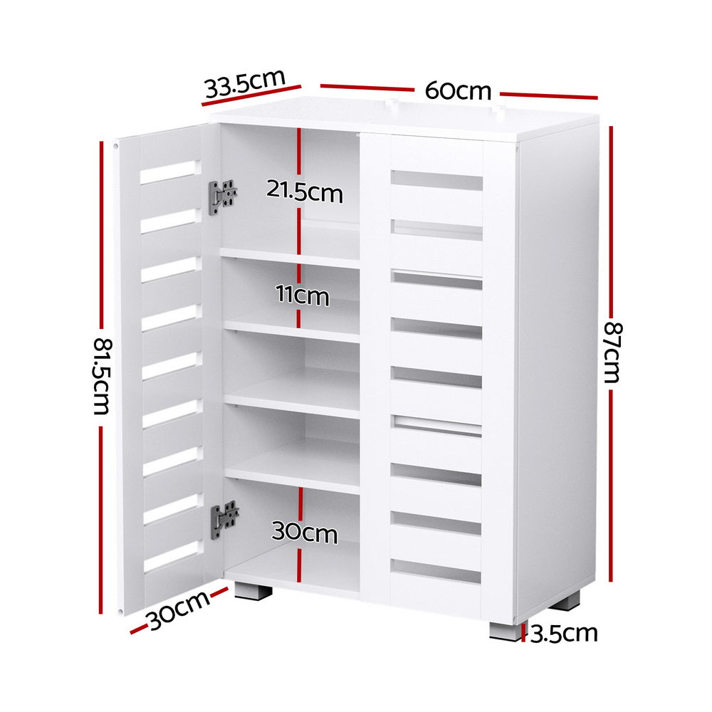 Fyans Creek 5 Tier Shoe Cabinet, White image 3