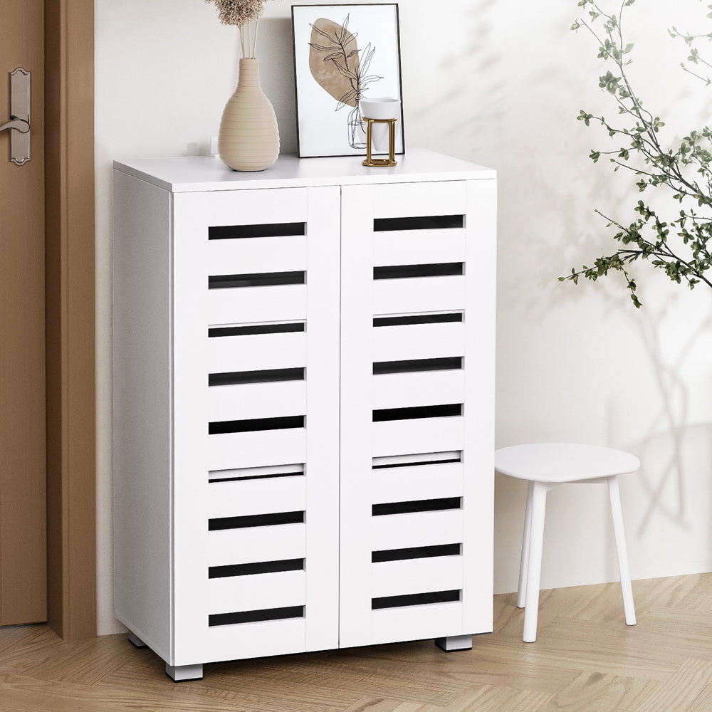Fyans Creek 5 Tier Shoe Cabinet, White image 1