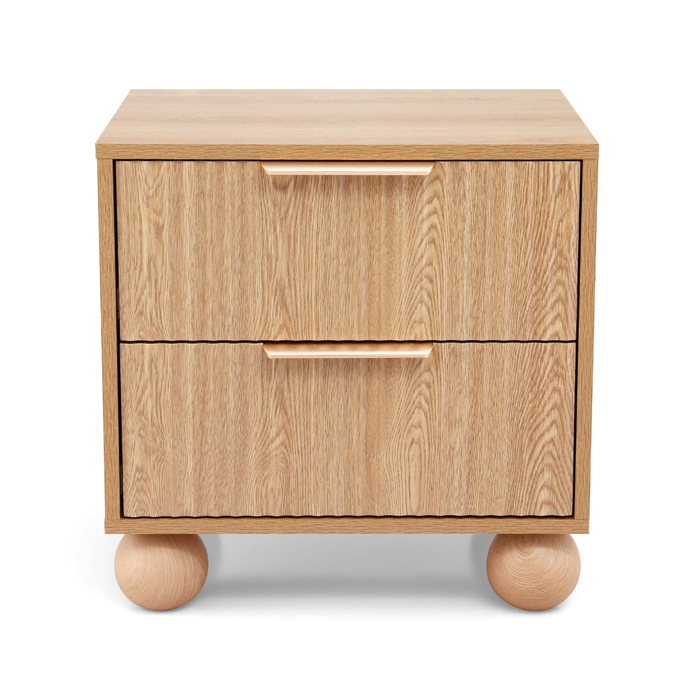 Dalwood 2 Drawer Bedside Table, Pine