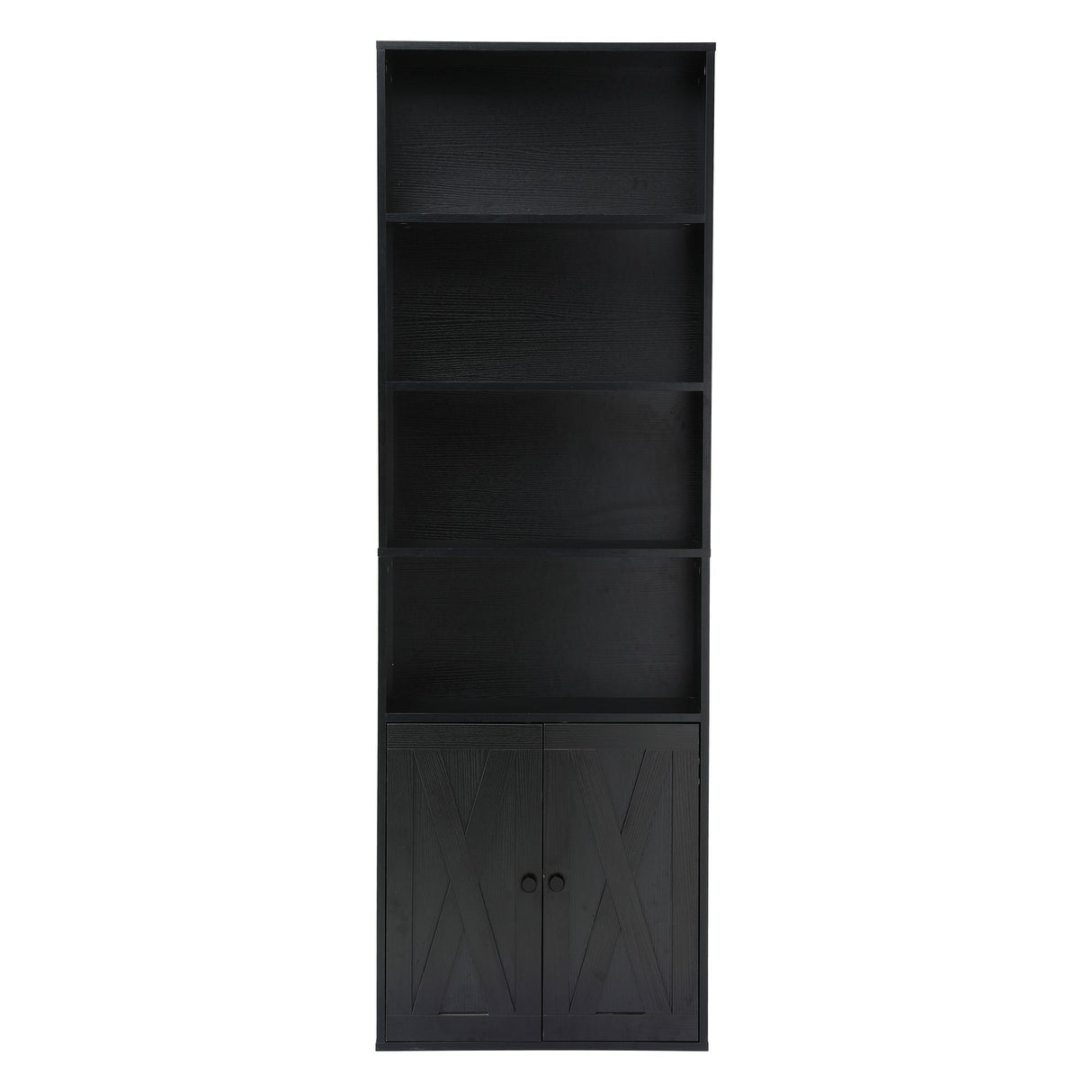 Rose Park 6 Tier Bookshelf, Black