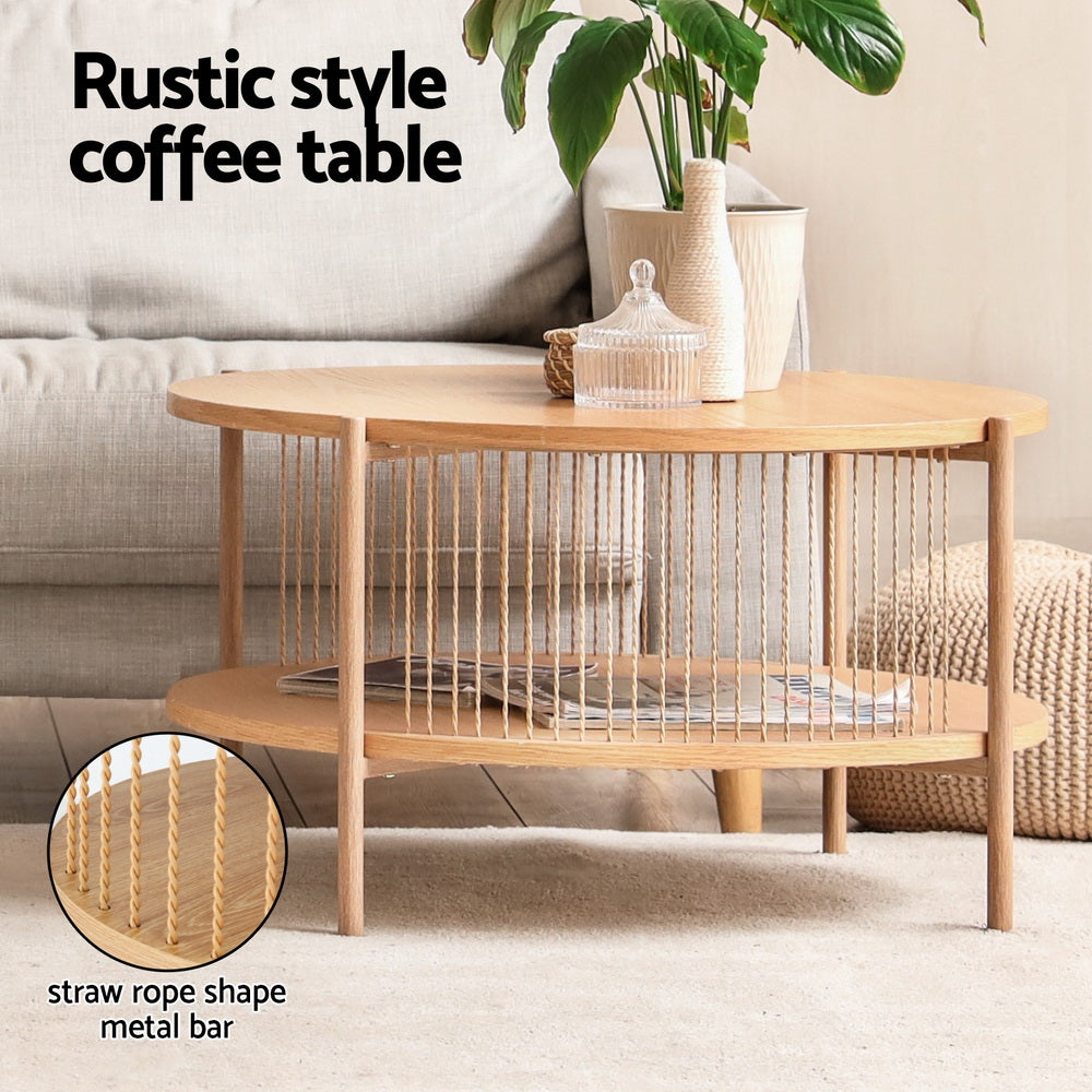 Chum Creek Round Coffee Table, Pine