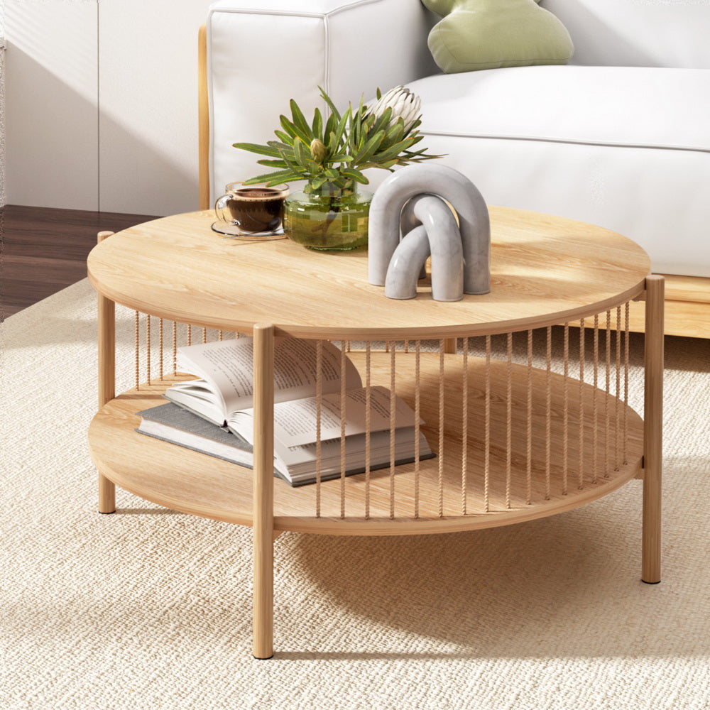 Chum Creek Round Coffee Table, Pine