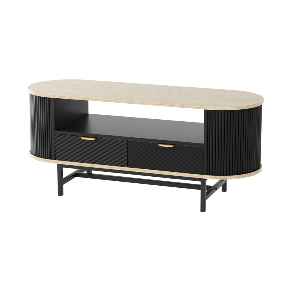 Christmas Hills wood coffee table in a modern living room