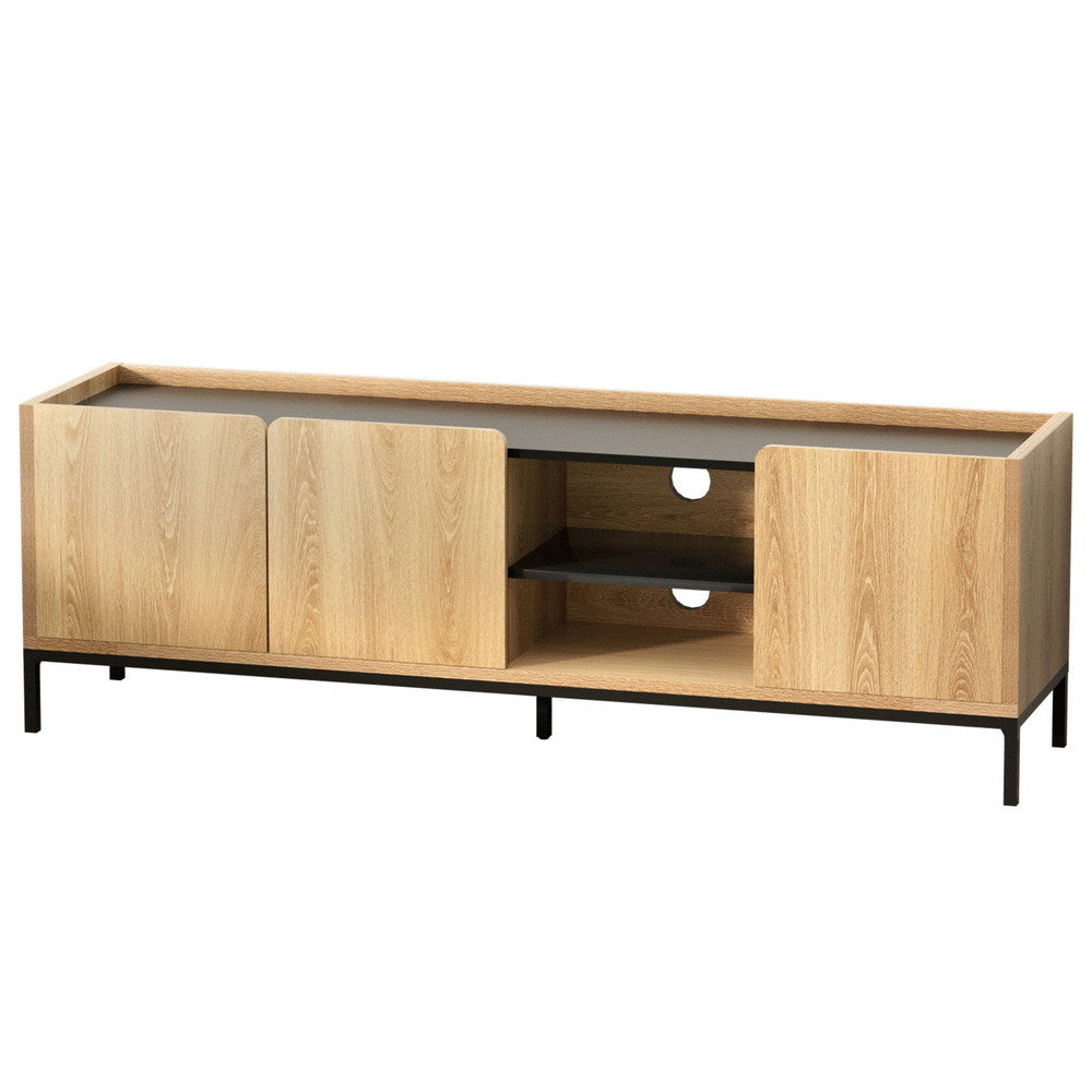 Artiss 160cm Pine TV Unit Entertainment Cabinet with Shelf — Allure Home Collections