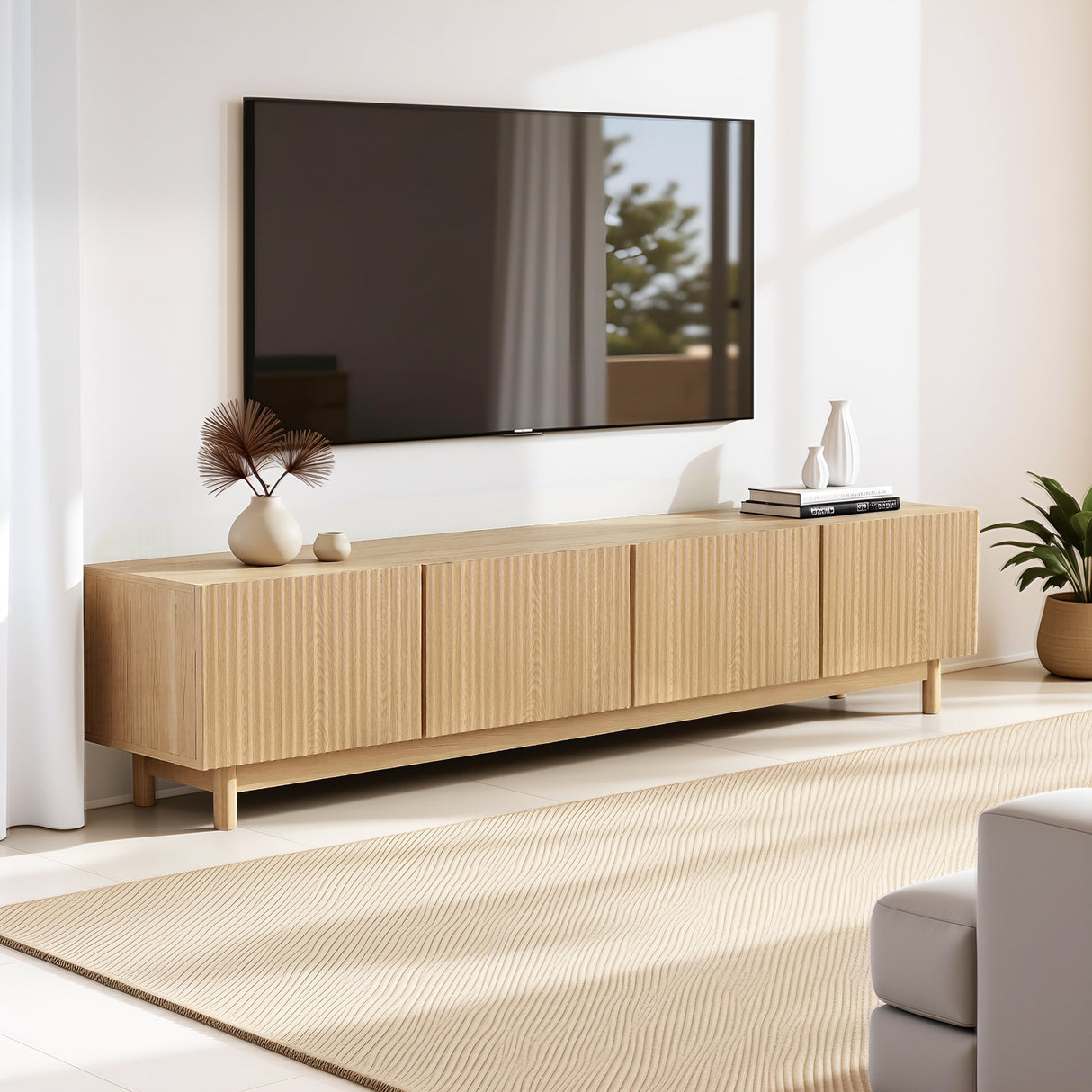 George Town 180cm Entertainment Unit, Pine