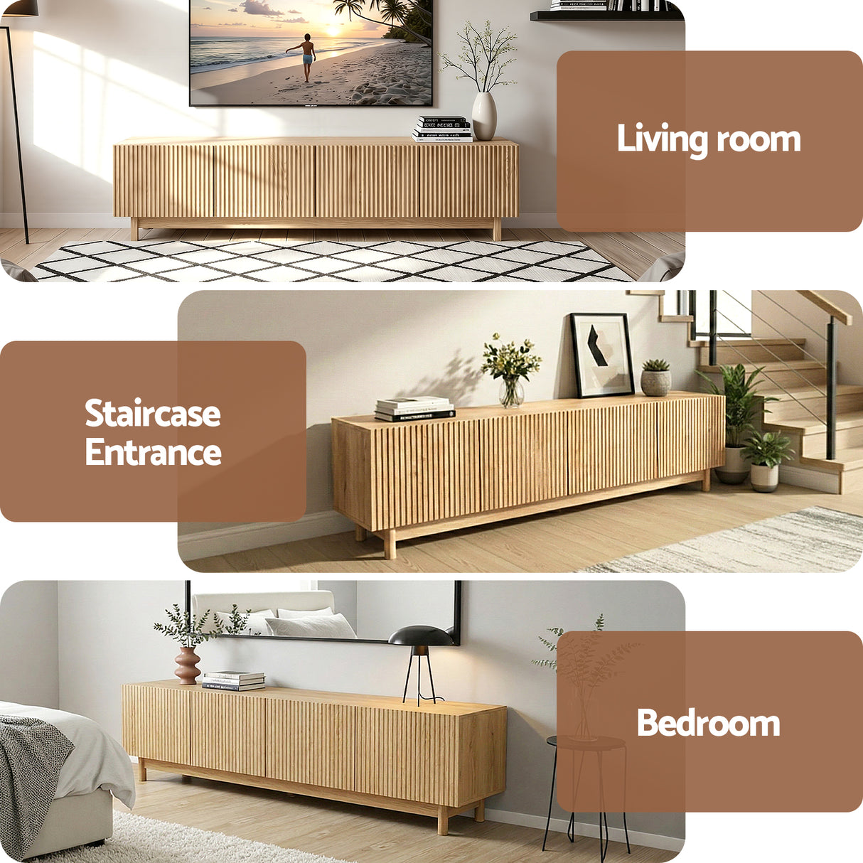 George Town 180cm Entertainment Unit, Pine