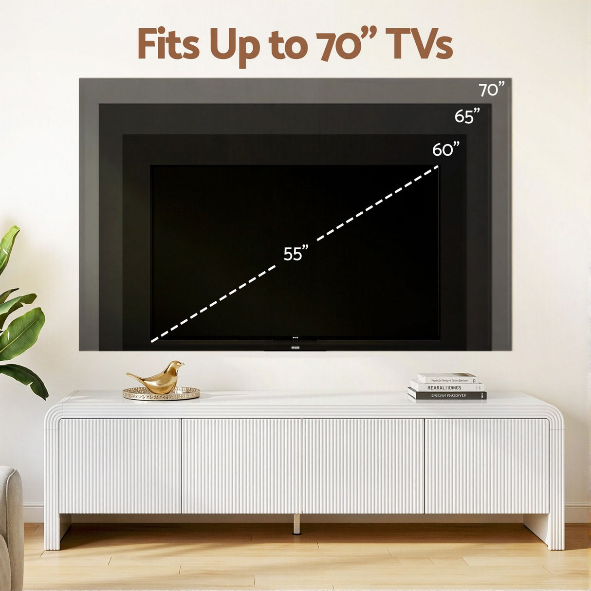 Scottsdale 180cm Entertainment Unit, White