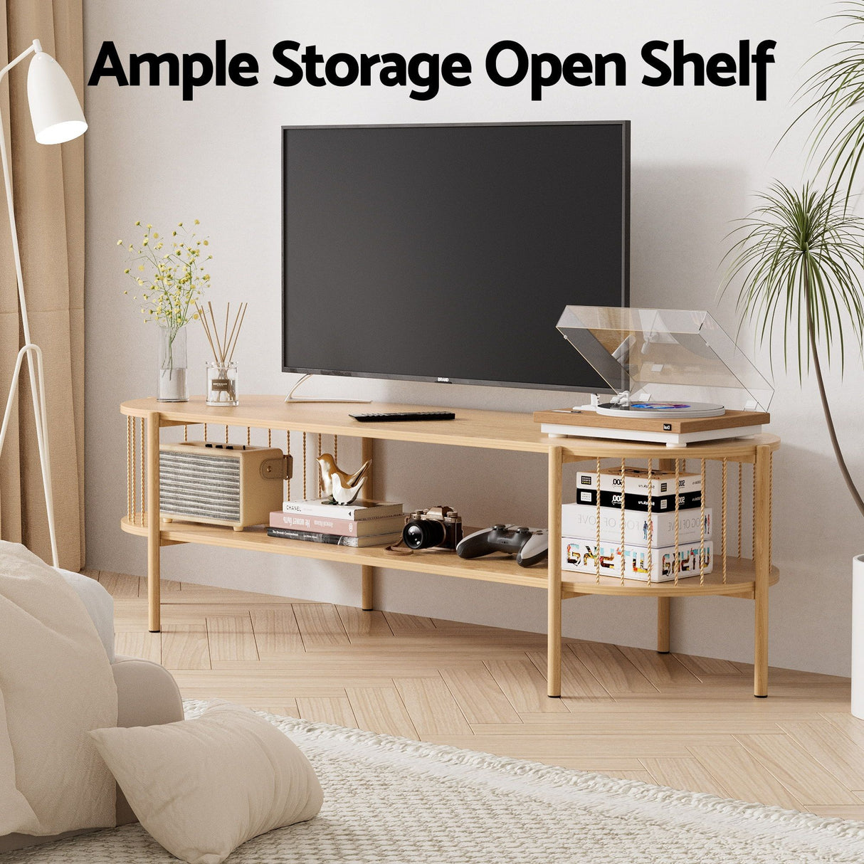 Beaconsfield 148cm TV Unit and Coffee Table Set, Pine