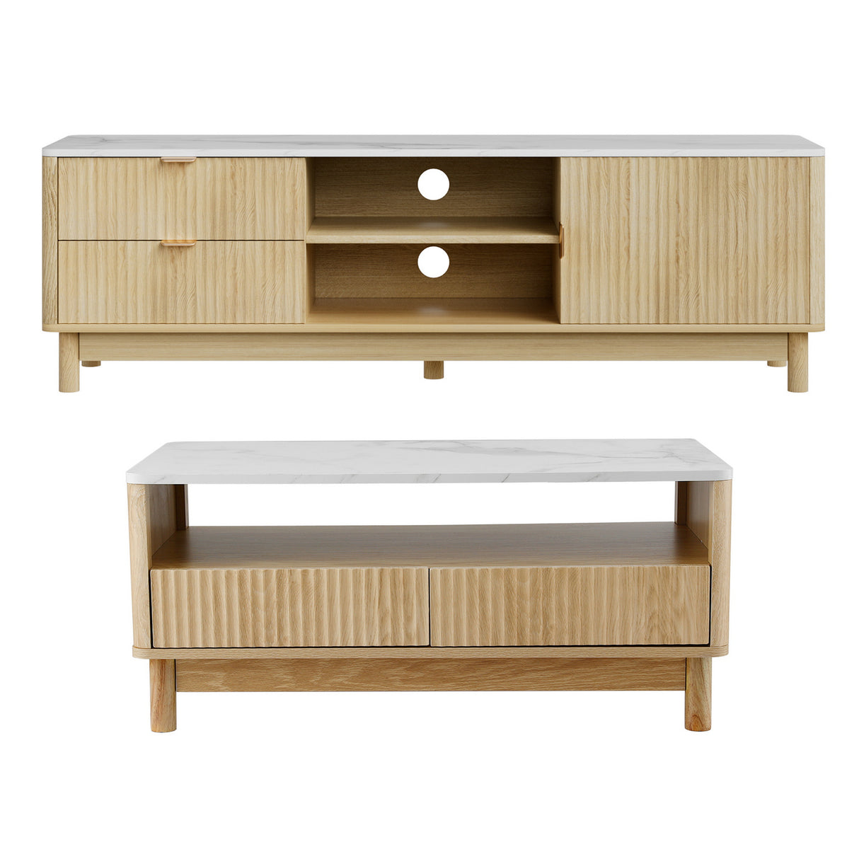 Hartley TV Unit and Coffee Table Set, view 8