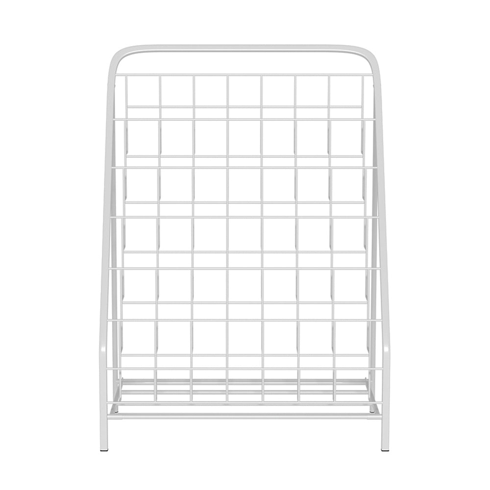 Kids Foldable Bookshelf, 6 Tier White