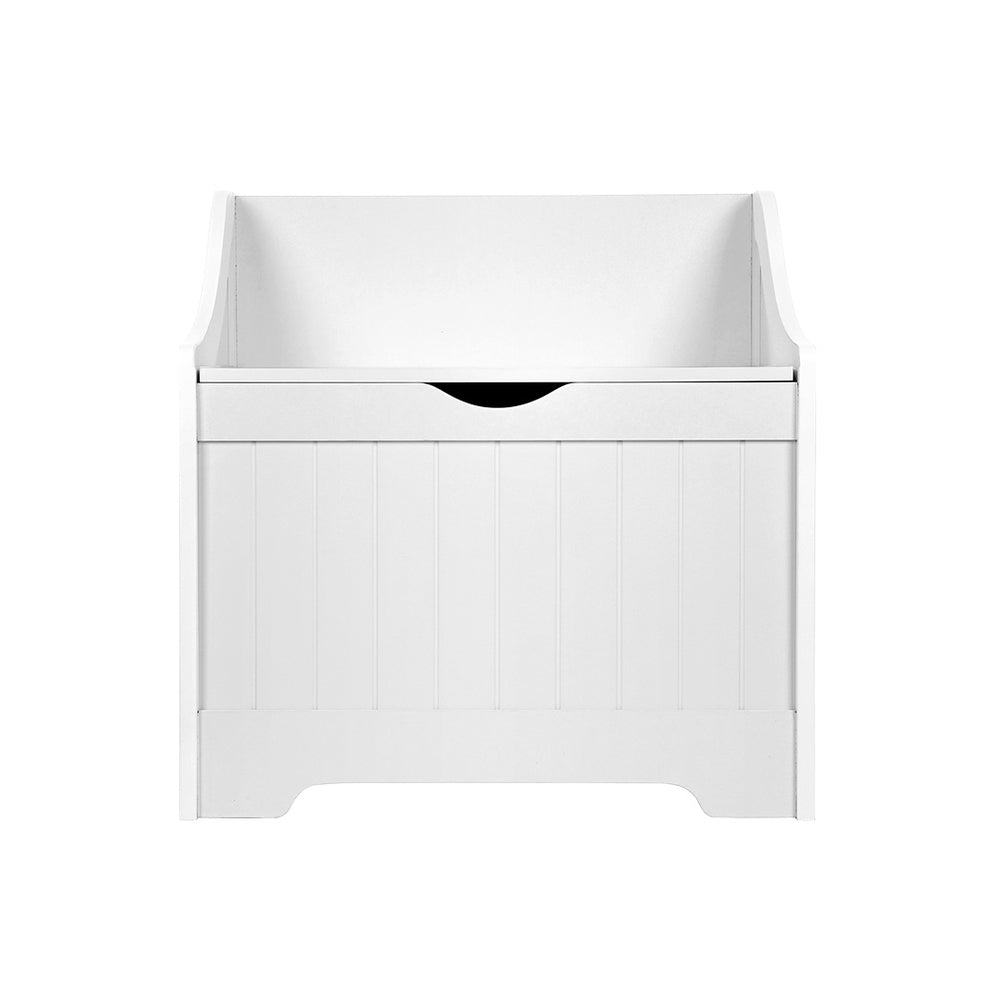Kids toy box used as a bench seat
