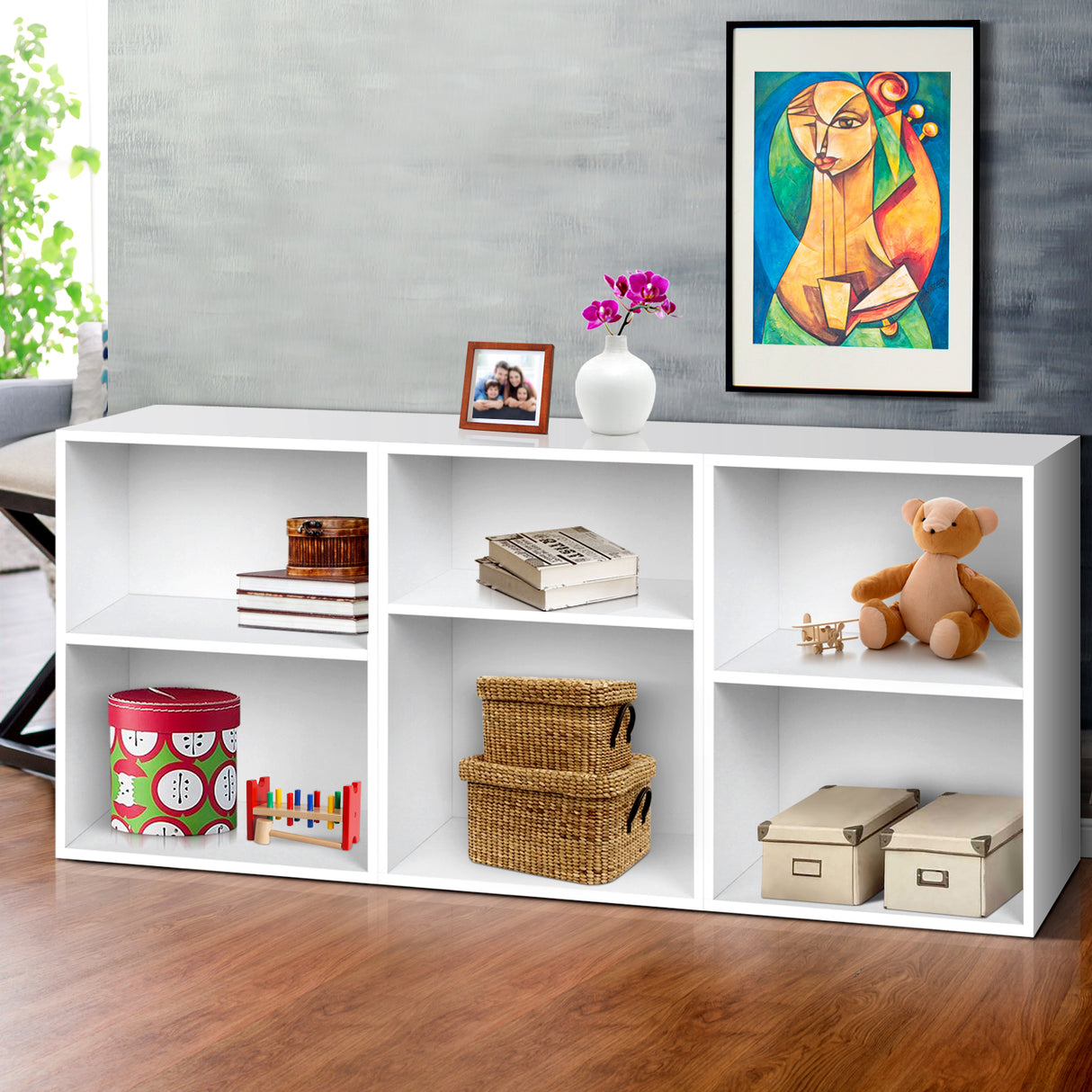 Parkside 3 Piece Bookshelf, White