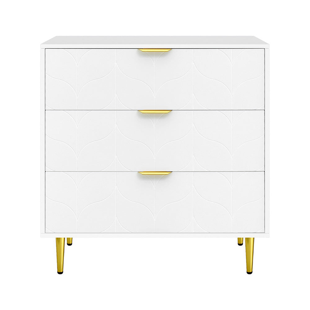 Maldon 3 Drawer Chest of Drawers, White
