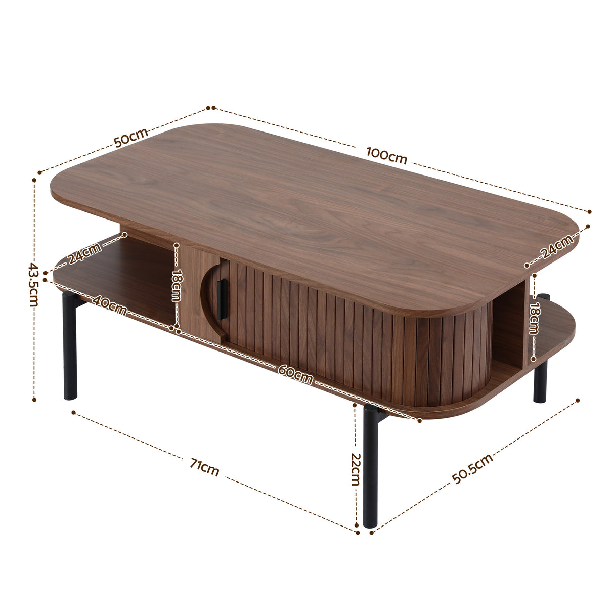 Steels Creek Coffee Table, Walnut