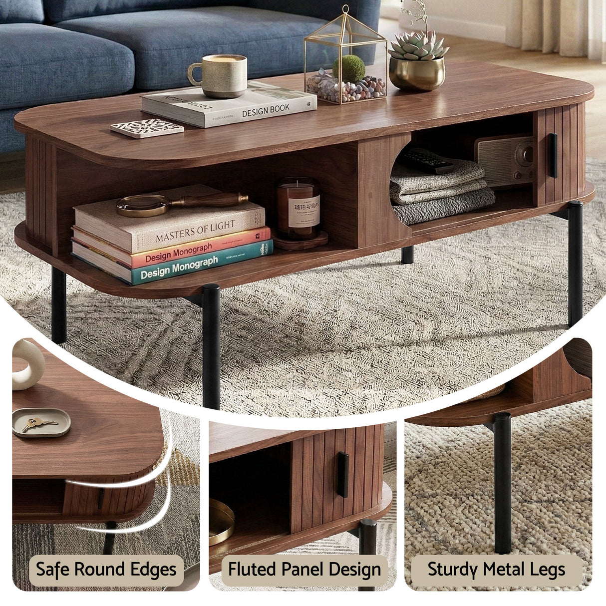 Steels Creek Coffee Table, Walnut