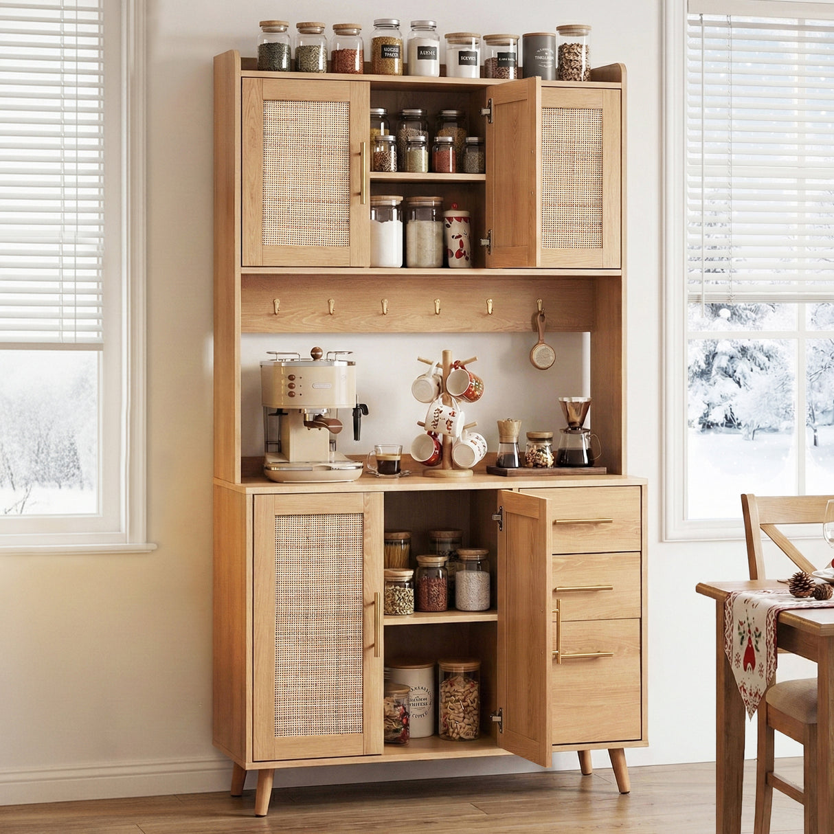 Merbein 3 Drawer Buffet Sideboard, Pine