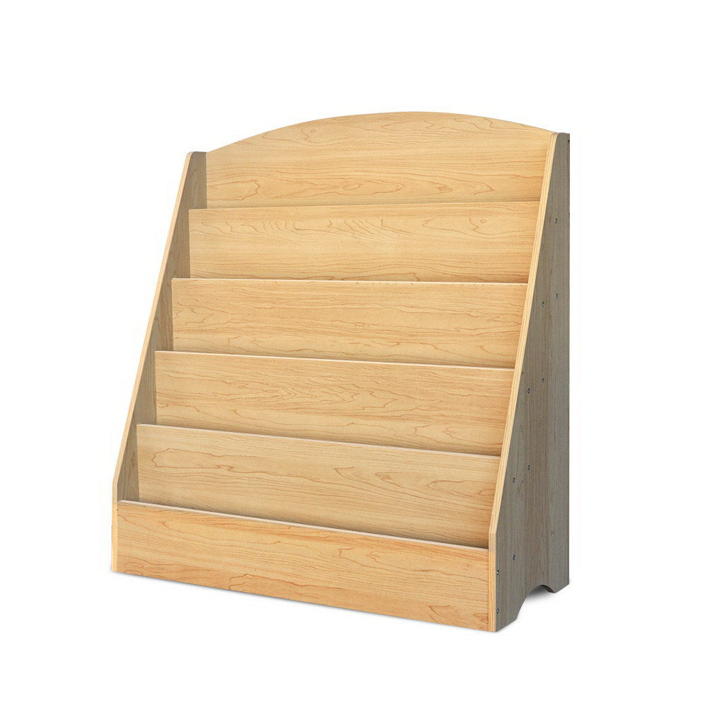 Kids Bookshelf, 5 Tier Brown
