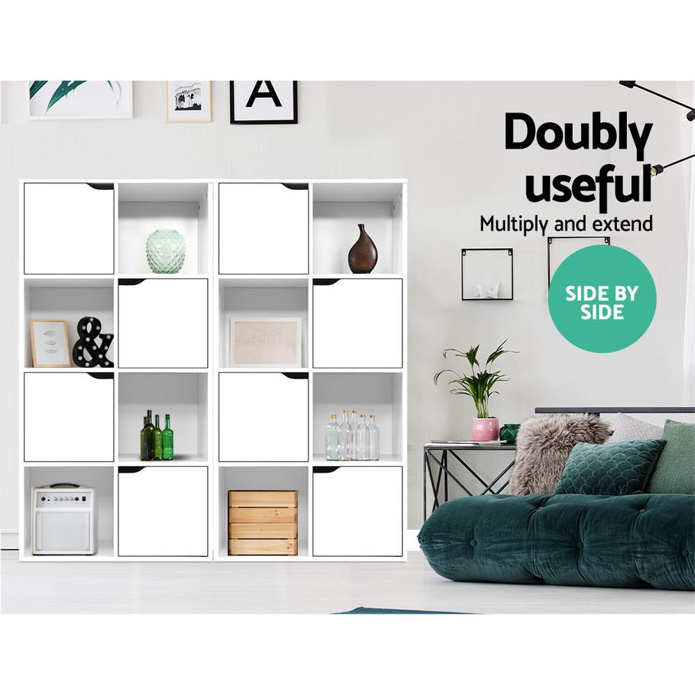 Henley Beach 8 Cube Display Shelf, White