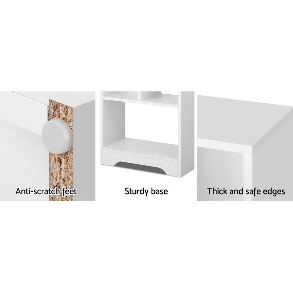 Leabrook 4 Tier Display Shelf, White