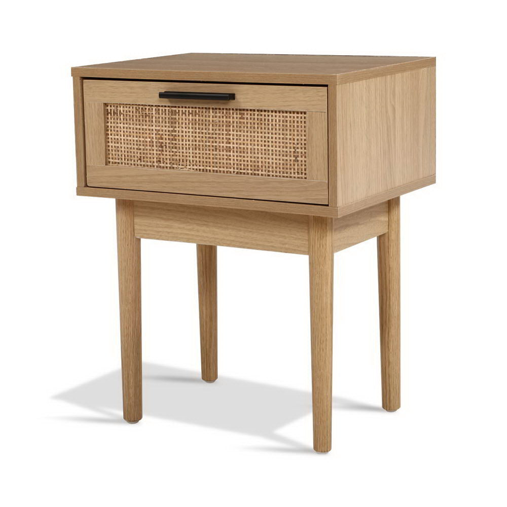 Murwillumbah Rattan Bedside Table, Natural
