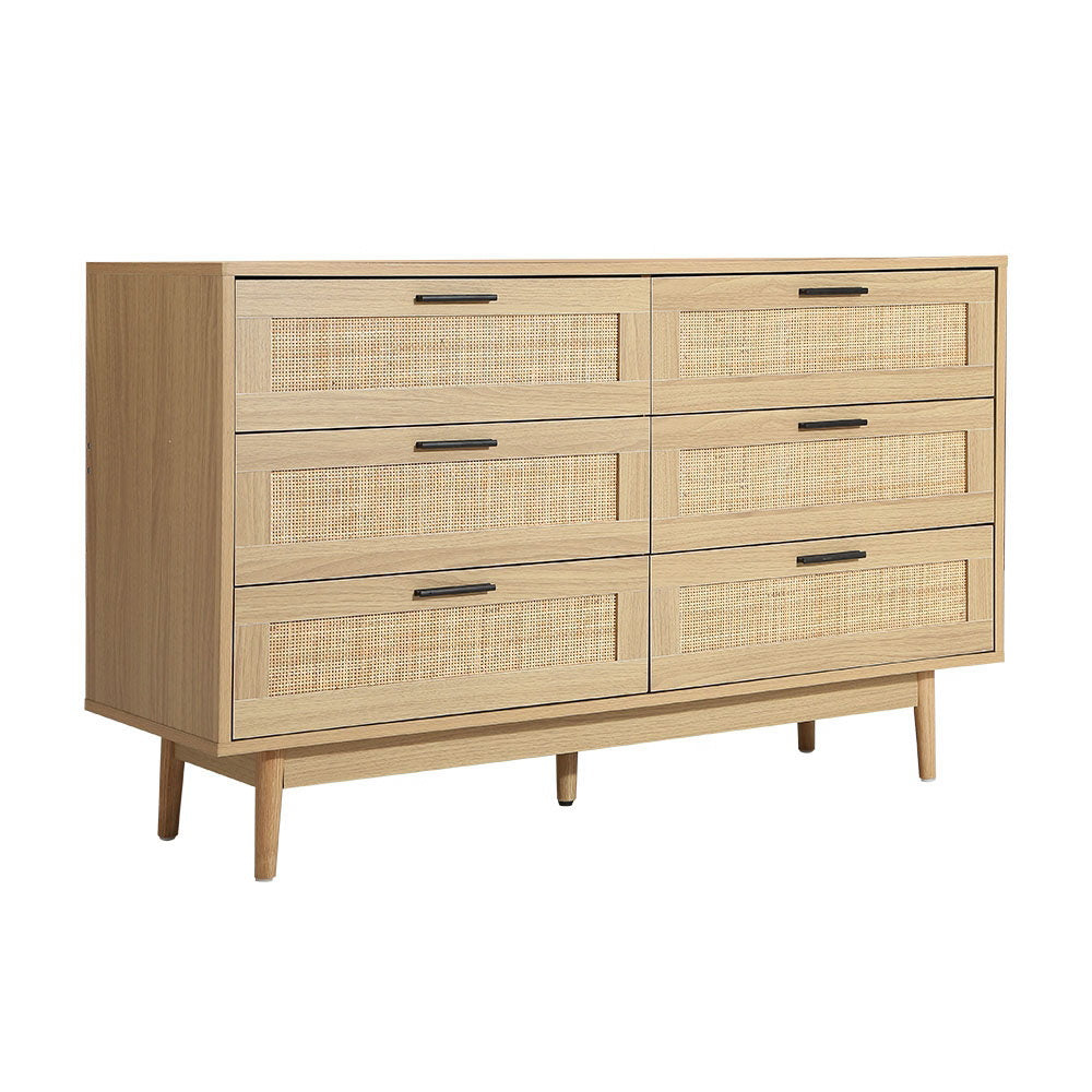 Sutton Forest 6 Drawer Lowboy, Oak view 2