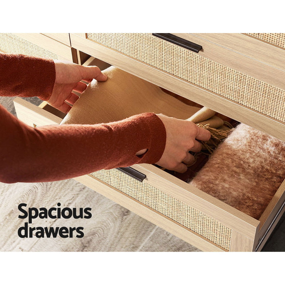 Sutton Forest 6 Drawer Lowboy, Oak view 6