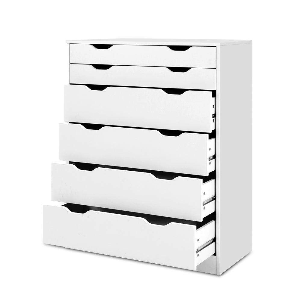 Werai 6 Drawer Tallboy, White
