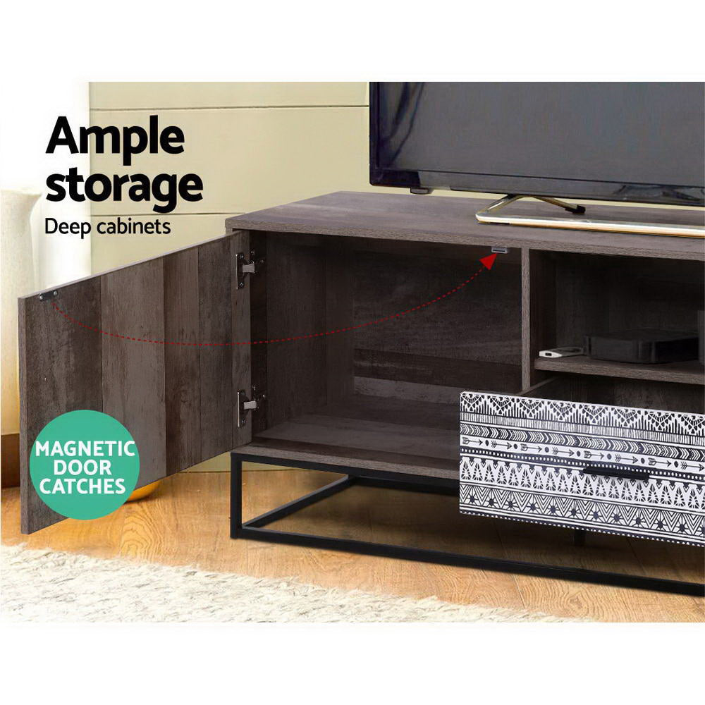 Artiss 180cm Industrial TV Cabinet — E1 Particle Board with Steel Tube Base — Allure Home Collections