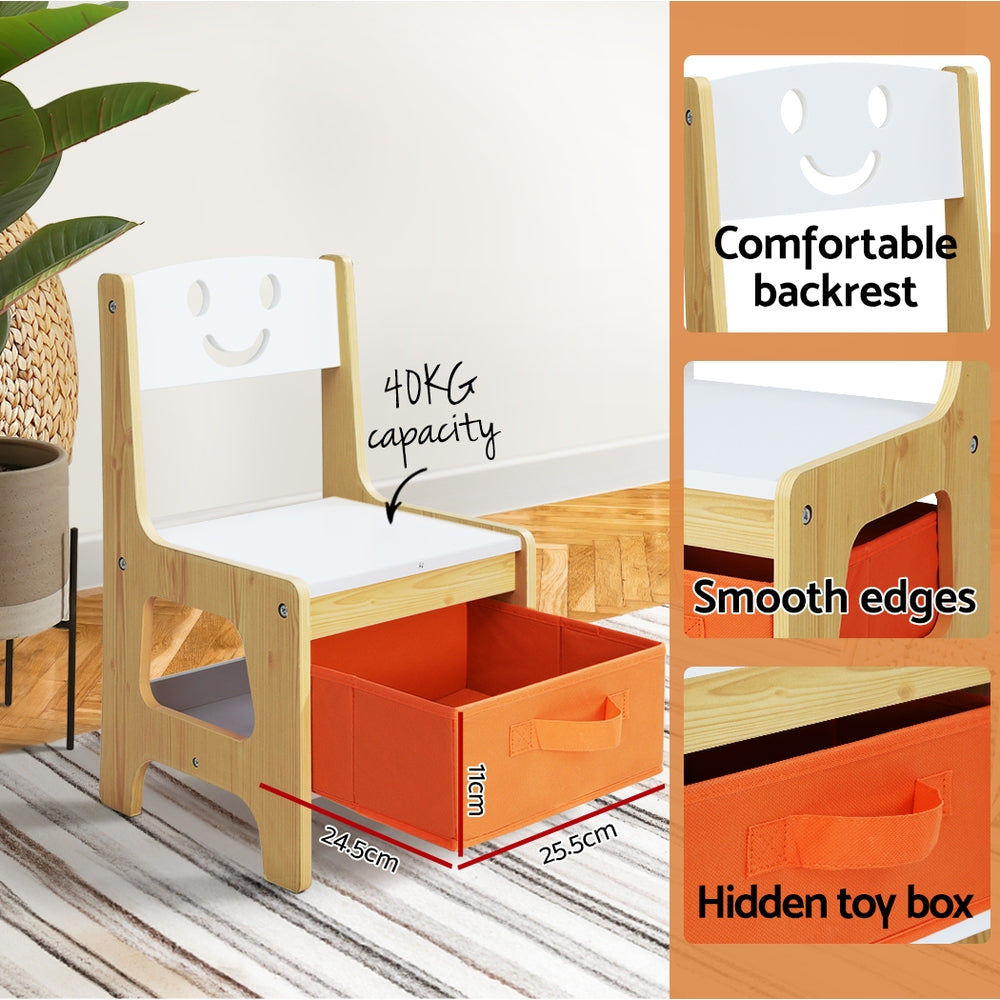 Kids chair with air gap handle