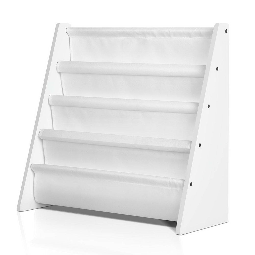 Kids Bookshelf, 4 Tier White