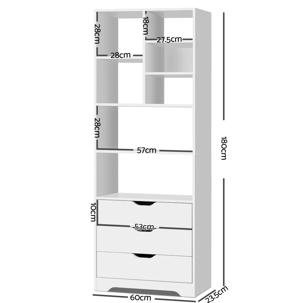 Somerton Park 7 Tier Display Shelf, White