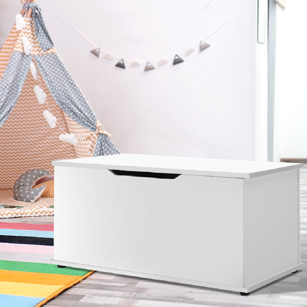 White kids storage chest dimensions