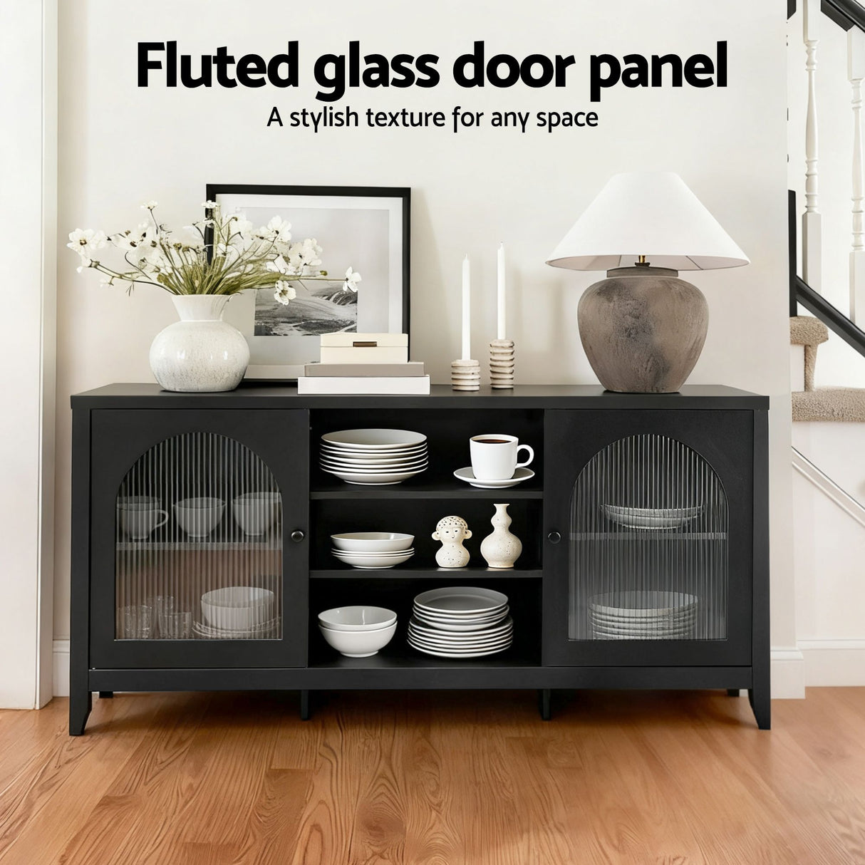 Gol Gol 2 Door Buffet Sideboard, Black