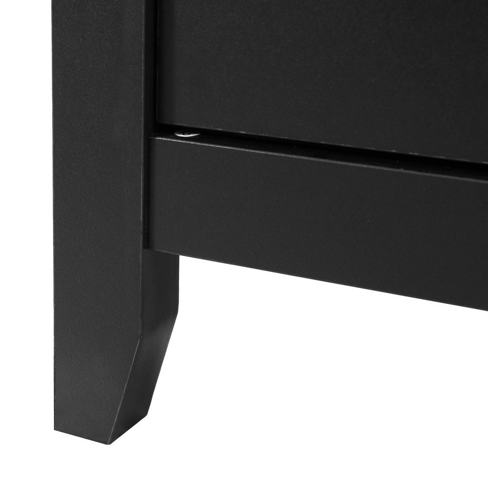 Artiss Black Buffet Sideboard with Shelves and Double Doors — Modern Storage — Allure Home Collections