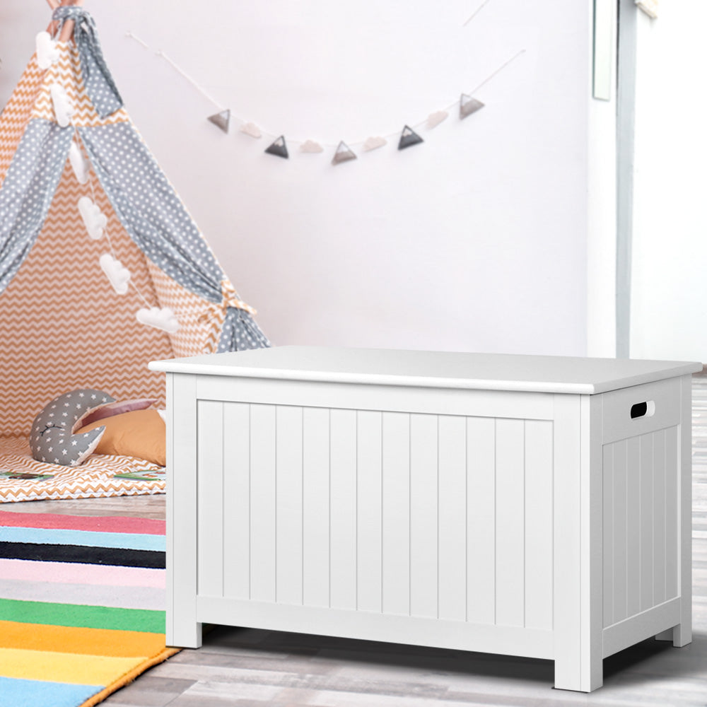 White kids storage chest dimensions