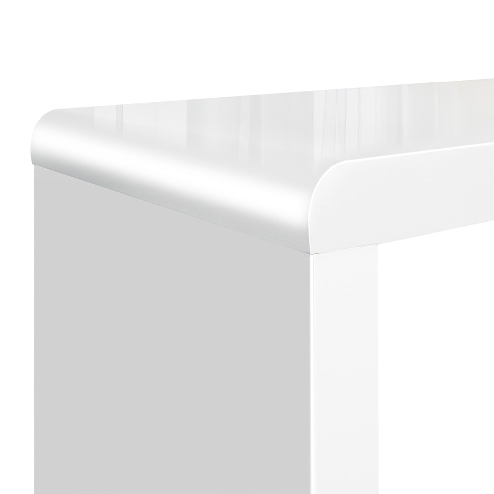 Powelltown Nesting Coffee Table 3pcs, Glossy White