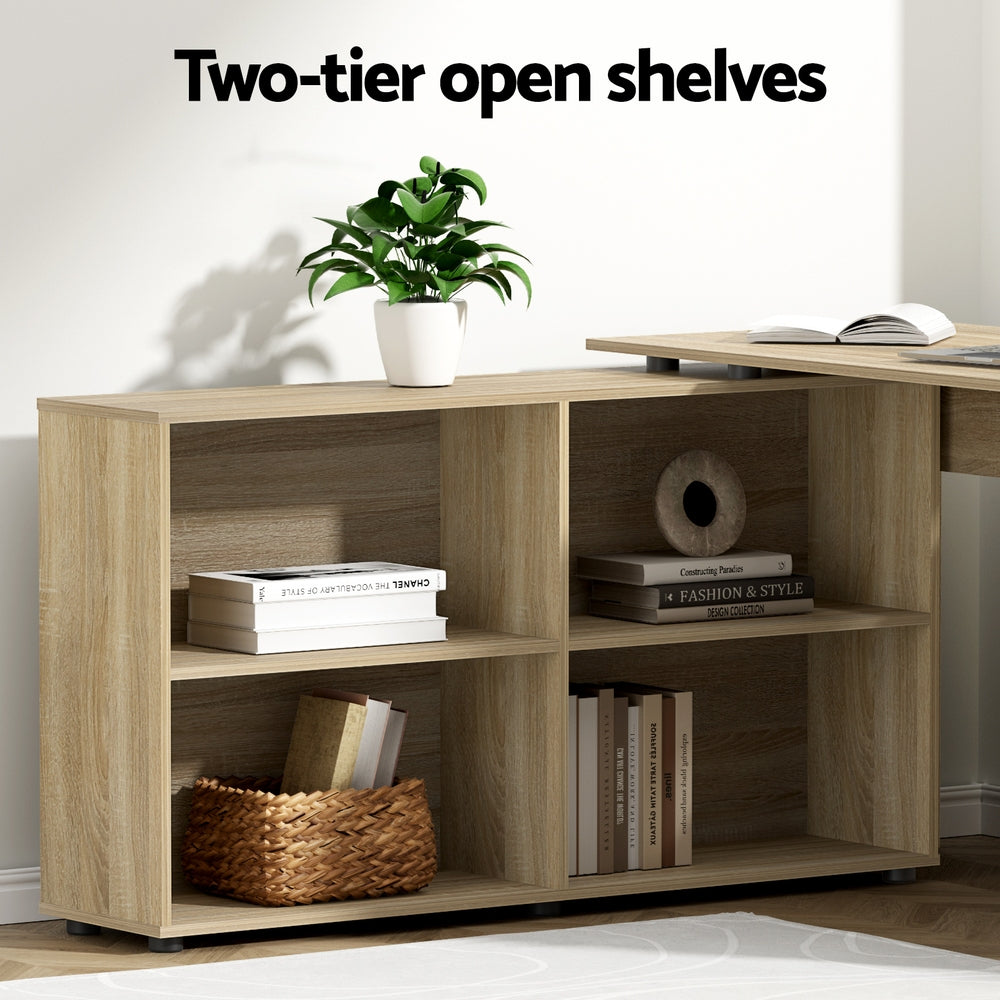 Aranda Computer Desk, Oak 130cm